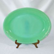 Fire King Jadeite Oval Serving Platter Jane Ray