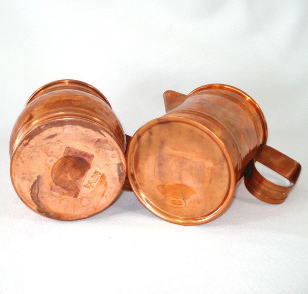 Hammered Copper Jumbo Mug and Pitcher 28 Ounce #5