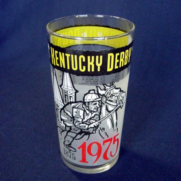 1975 Kentucky Derby Glass Mint Clearance