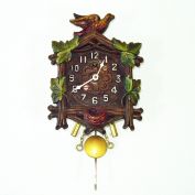 Keebler 1930s Bird Nest Miniature Pendulette Clock Clearance