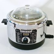 Kenmore Sears Chrome and Black Electric Deep Fryer Cooker