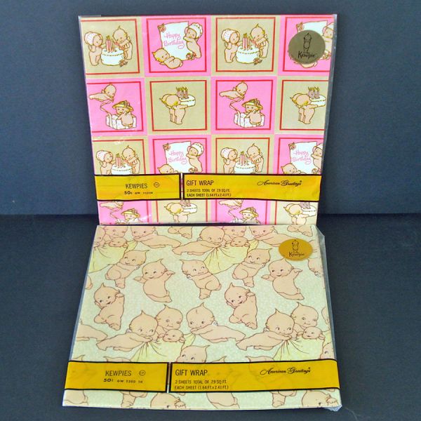 Kewpies 1973 Gift Wrap Paper 2 Packs Clearance