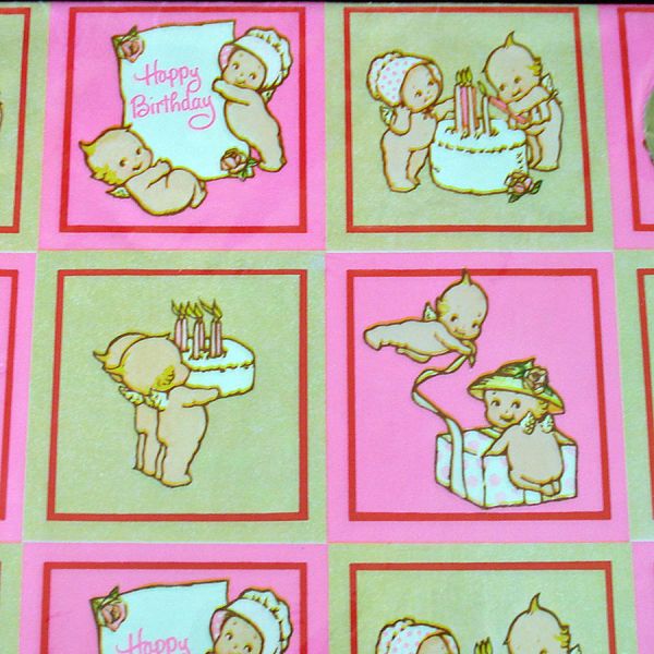 Kewpies 1973 Gift Wrap Paper 2 Packs Clearance #2