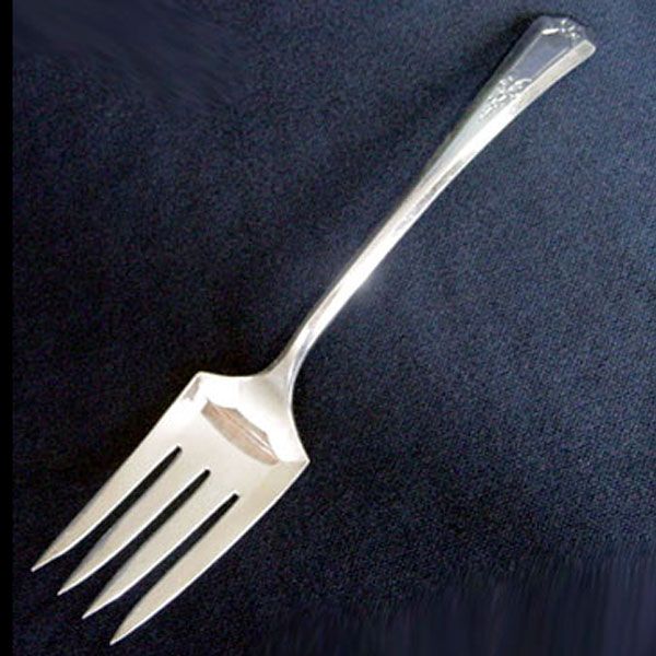 La France Silverplate Cold Meat Serving Fork Wm Rogers Clearance