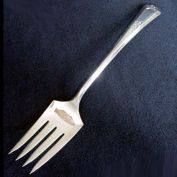 La France Silverplate Cold Meat Serving Fork Wm Rogers Clearance