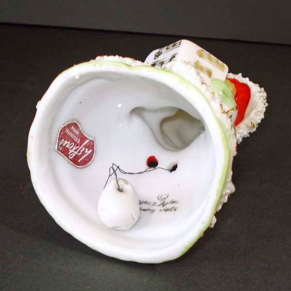 Lefton Spaghetti Christmas Angel Bell with Song Book #5