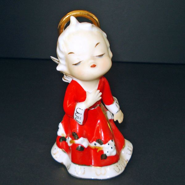 Lefton 1950s Kissing Angel Figurine