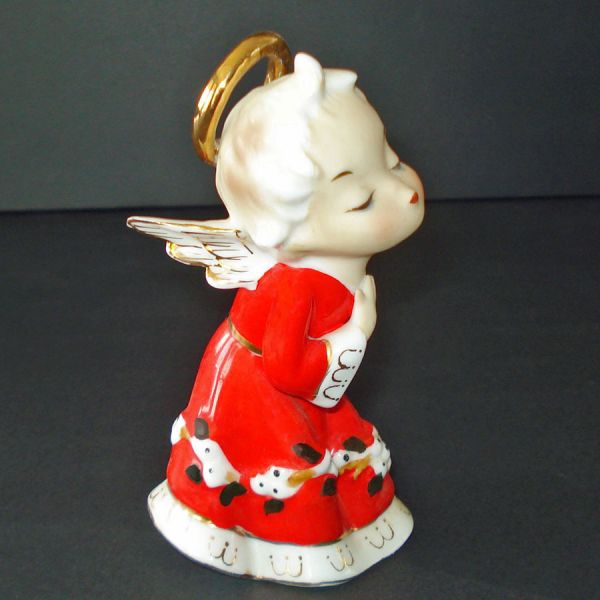 Lefton 1950s Kissing Angel Figurine #3