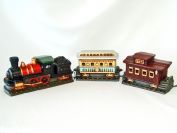 Lefton Colonial Village 3 Piece Lighted Train Set