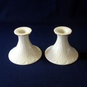 Pair Lenox Greenfield Porcelain Candlesticks Clearance