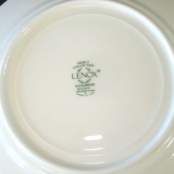 Lenox Christmas Sleighride 7 Bone China Bread Plates #3