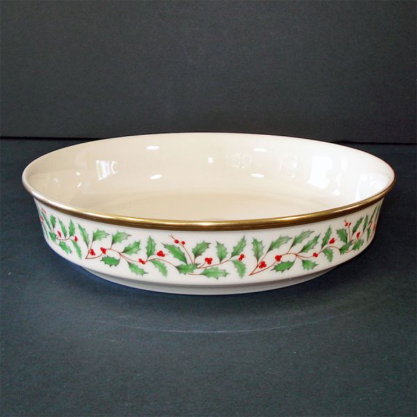 Lenox Holiday Holly 3 Salad Plates, Coupe Soup Bowl #3