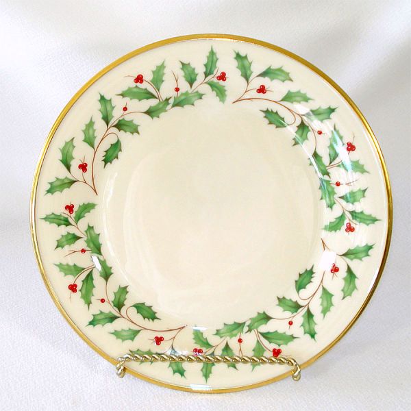 Lenox Holiday Holly Christmas Dinner Plate