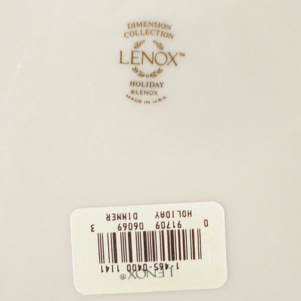 Lenox Holiday Holly Christmas Dinner Plate #2