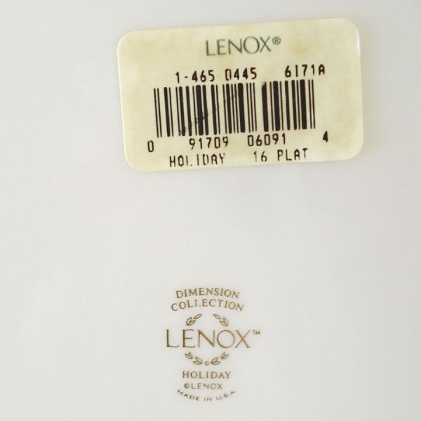 Lenox Holiday Holly 16 Inch Oval Platter #2