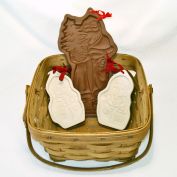 Longaberger Berry Basket and 3 Cookie Molds