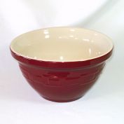 Longaberger Pottery Maroon 10 Inch Mixing Bowl