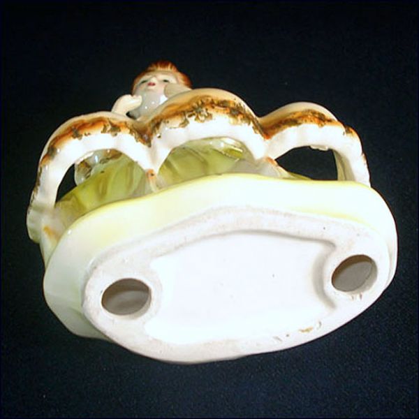 Lipstick Lady Figural Ceramic Vanity Lipstick Holder #3