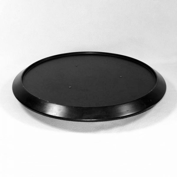 Black Metal 13 Inch Lazy Susan Turntable Revolving Tray #2