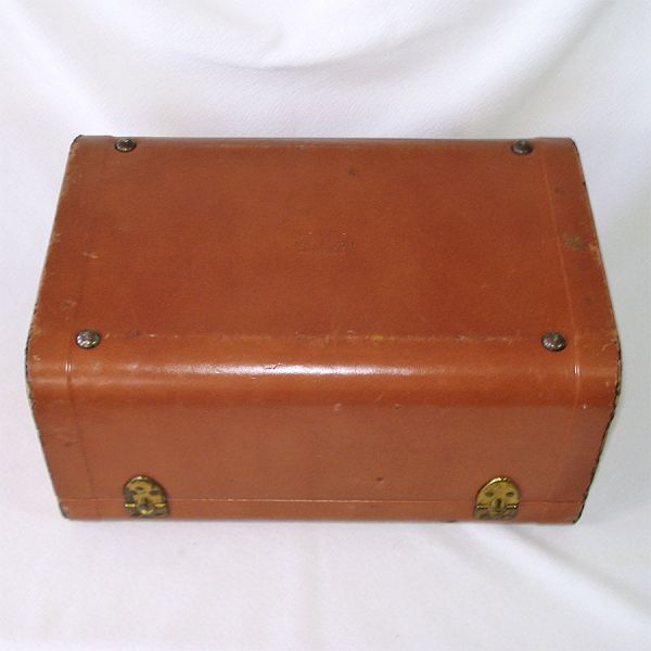 Cowhide Leather Overnight Case Cosmetic Travel Suitcase #6