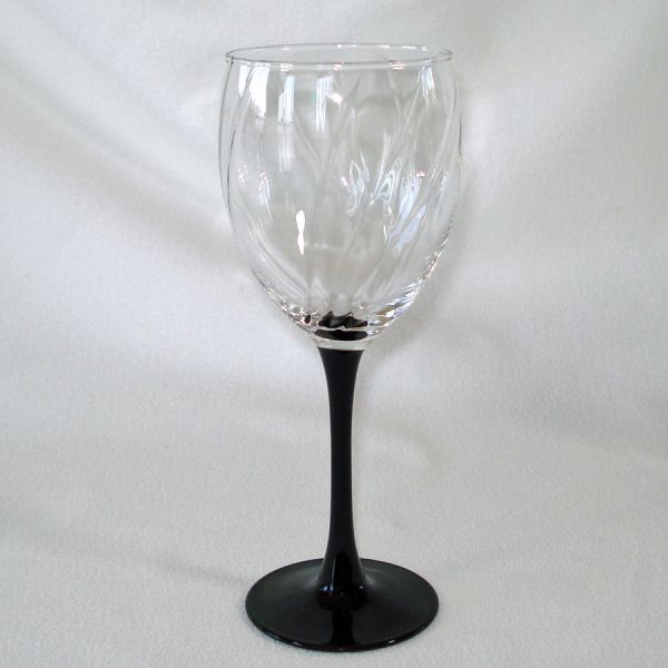 Luminarc Festival 6 Black Stem 10 Ounce Goblets #2