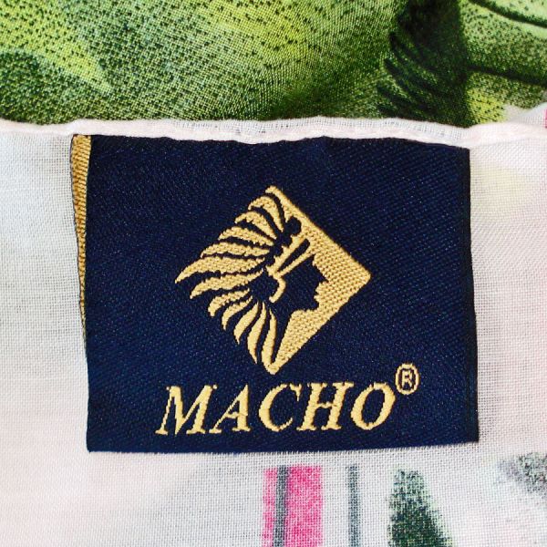 Watercolor Flowers Macho Shawl Scarf Purple Pink Green #5