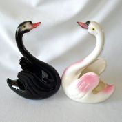 Maddux California Pair Swan Planter Figurines Clearance