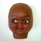 African American Vinyl Mammy Doll Face For Soft Sculpture Clearance