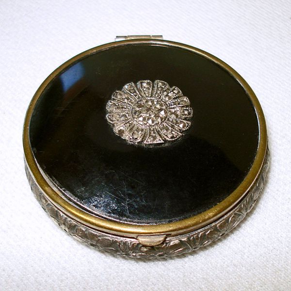 Marcasite Miniature Powder and Rouge Compact Clearance