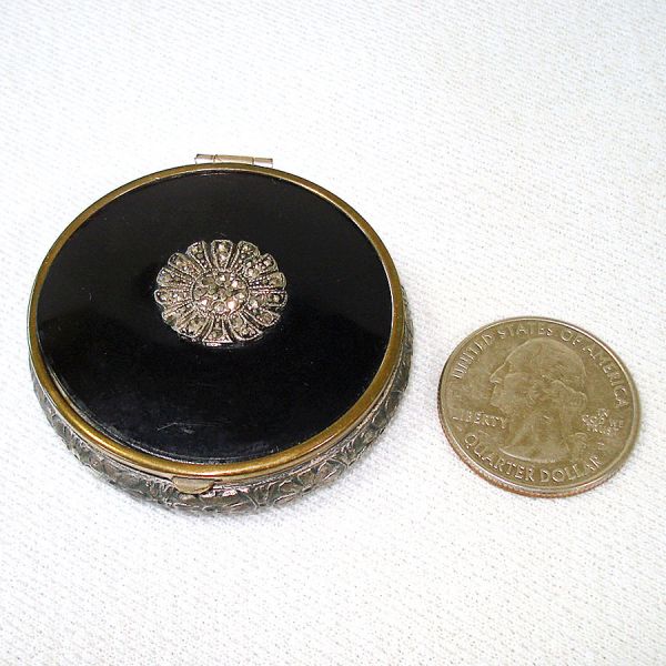 Marcasite Miniature Powder and Rouge Compact Clearance #5