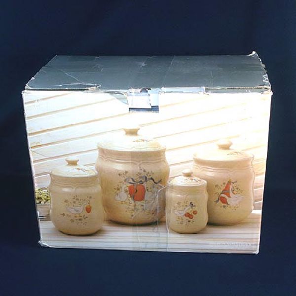 International Marmalade Country Geese Canister Set in Original Box Clearance