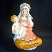 Madonna and Child Christmas Music Box Porcelain Figurine Clearance