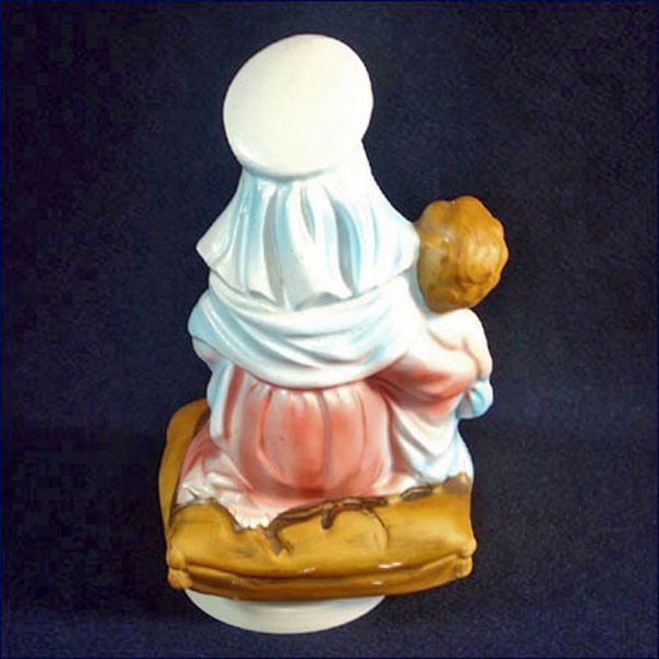 Madonna and Child Christmas Music Box Porcelain Figurine Clearance #2