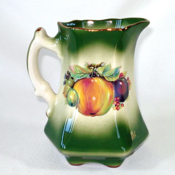 Mayfayre Pottery English Fruits Pitcher Clearance