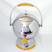 Chrome and Bakelite Manning Bowman Art Deco Ball Coffee Urn