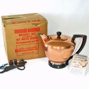 Manning Bowman Copper Electric Tea Kettle Mint in Box