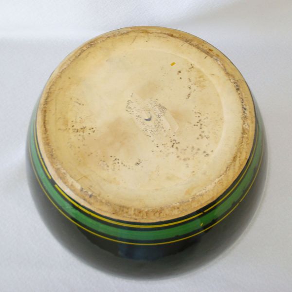 McCoy Pottery Bean Pot Shape Cookie Jar Painted Flowers #4