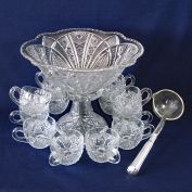 Thatcher McKee Yorktowne 15 Piece Punch Bowl Set Clearance