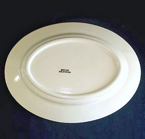 Metlox Vernon Ware Della Robbia Oval Serving Platter Clearance #2