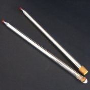 Pair 14 Inch Mercury Glass Candles for Floral, Christmas Arrangements Clearance