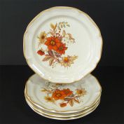 Mikasa Harvest Bouquet Set 4 Dinner Plates