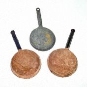 Miniature Dollhouse Metal Kitchen Skillets Set 3