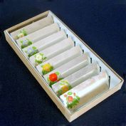 Box 1930s Painted Flowers Mirrored Glass Place Cards Clearance