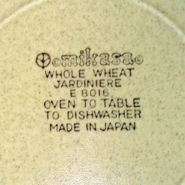 Mikasa Whole Wheat Jardiniere 4 Salad Plates Mint #3