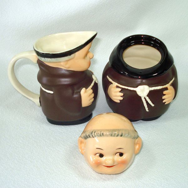 Goebel Friar Tuck Monk Creamer and Sugar Set #2