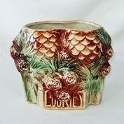 McCoy Pine Cone Cookie Jar Bottom Vase Planter