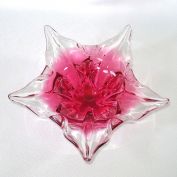 Murano Pink Starfish Art Glass Petal Bowl Clearance