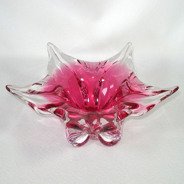 Murano Pink Starfish Art Glass Petal Bowl Clearance #3