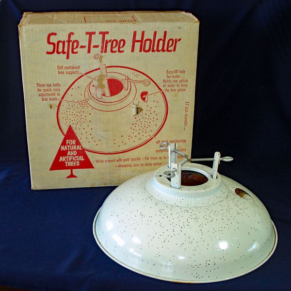 Enameled Steel Christmas Tree Stand Holder Clearance