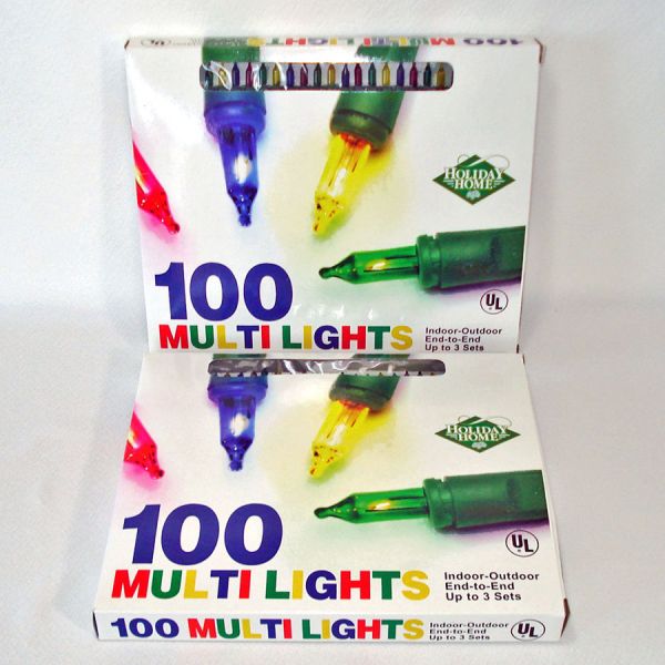 100 Miniature Christmas Lights Unused 2 Boxes Clearance
